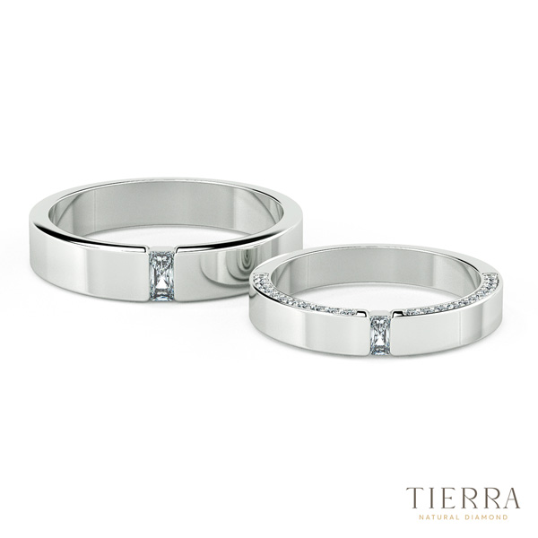 Nhẫn cưới kim cương đẹp NCC2015 với thiết kế sáng tạo và cách điệu